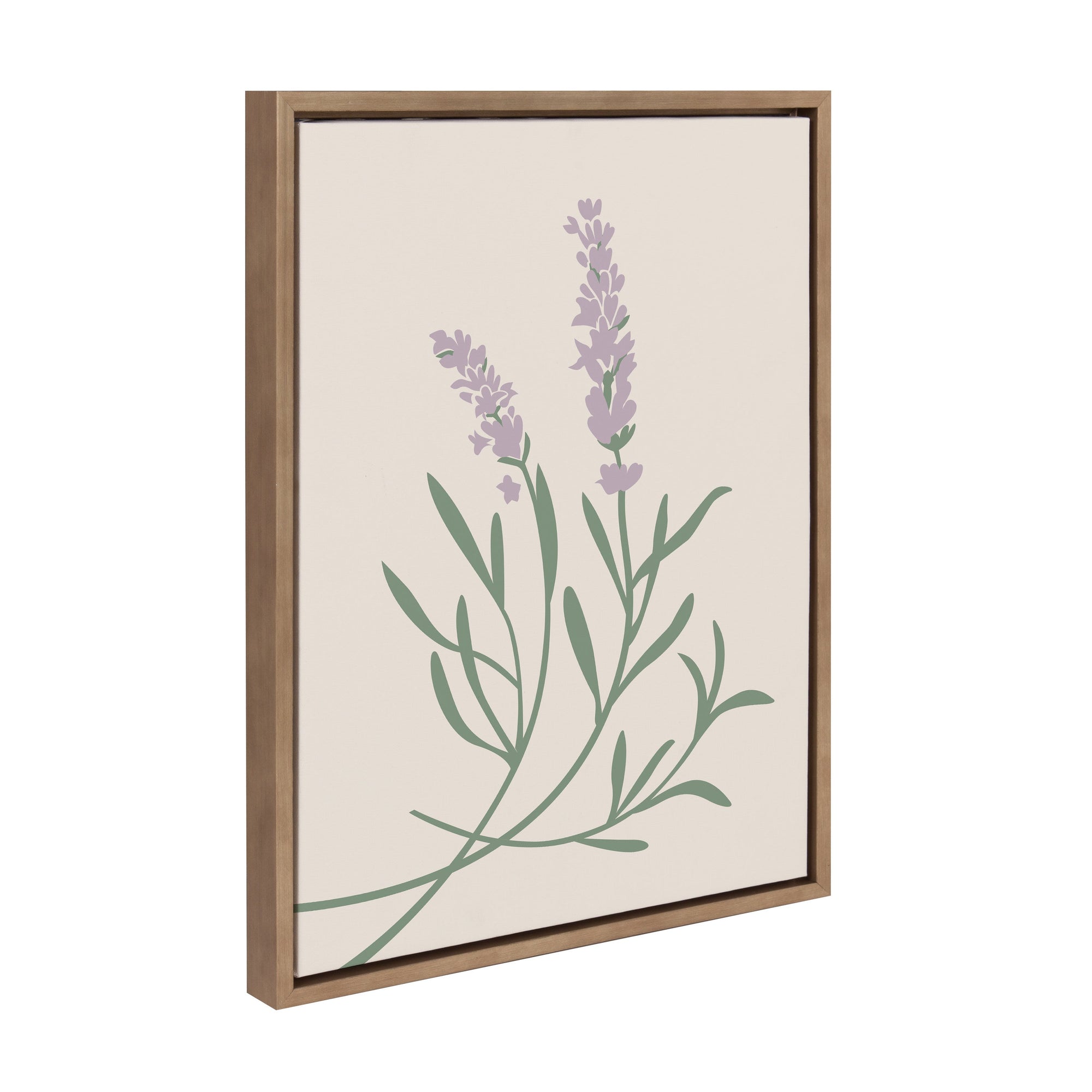 Sylvie Delicate Illustrated Purple Wildflowers Framed Canvas by kateandlaurel - product image 7 for Resin Society