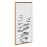 Sylvie Eucalyptus Botanical II Gray and Soft White Framed Canvas by The by kateandlaurel - product image 13 for Resin Society