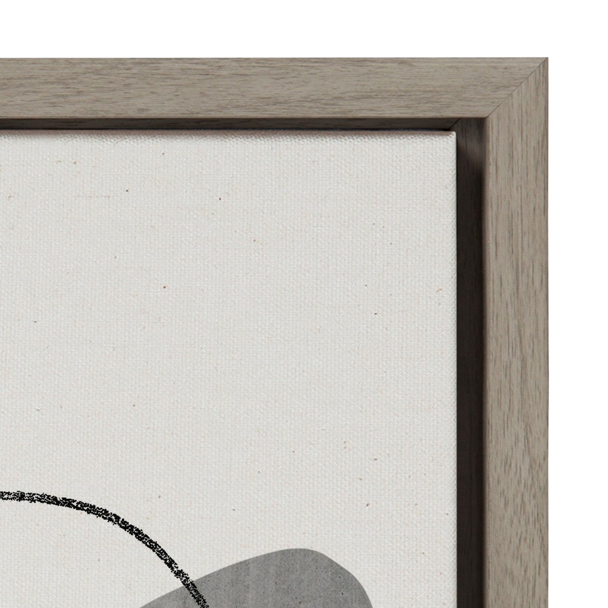 Sylvie 863 Abstract Rocks and 864 On The Rocks Framed Canvas Set by kateandlaurel - product image 3 for Resin Society