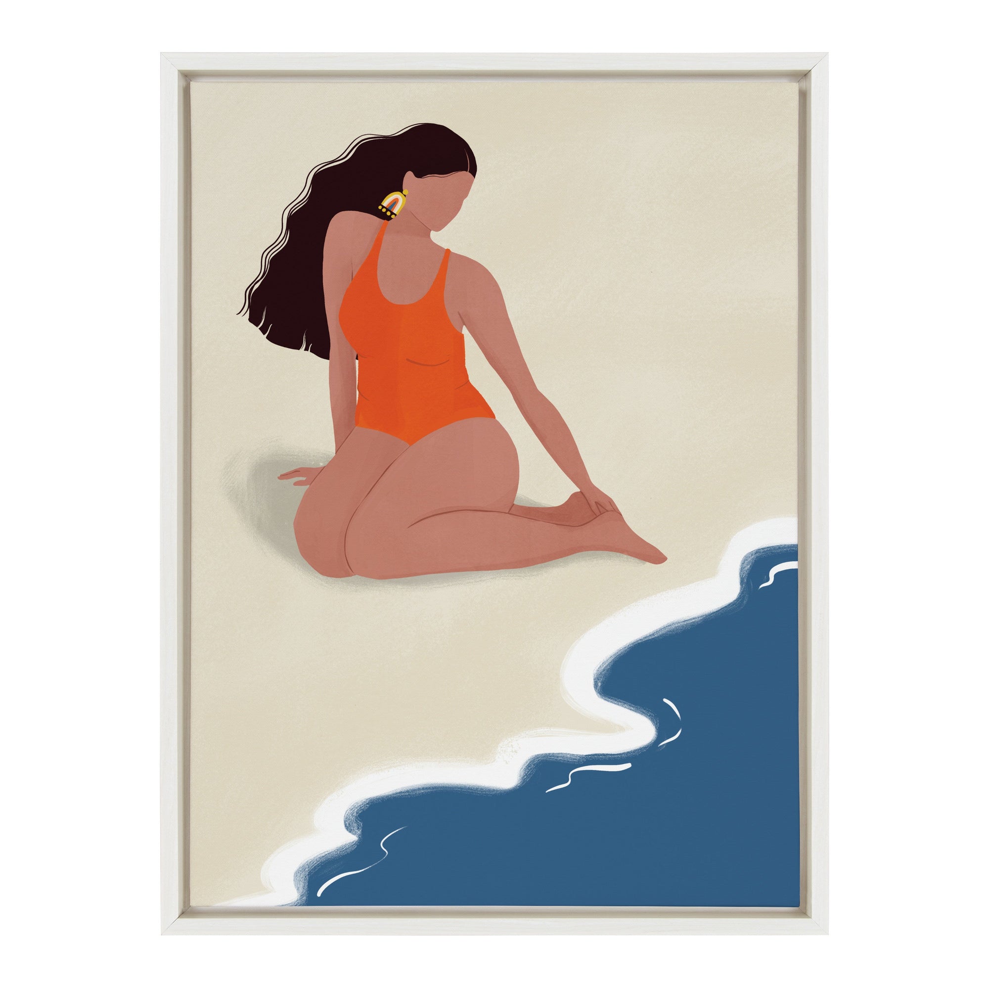 Sylvie Solitude Framed Canvas by kateandlaurel - product image 10 for Resin Society