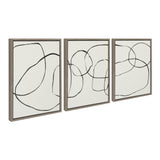 Sylvie Dancing Circles BW Framed Canvas by kateandlaurel - product image 7 for Resin Society