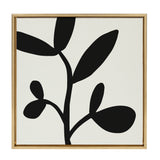 Sylvie Modern Botanical Neutral Abstract 2 Framed Canvas by kateandlaurel - product image 12 for Resin Society