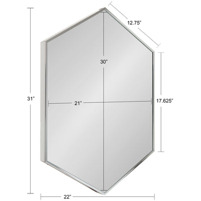 Rhodes Framed Hexagon Wall Mirror