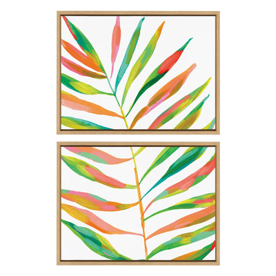 Sylvie Palma No.
2 1 and 2 framed canvas art set displayed on a wall