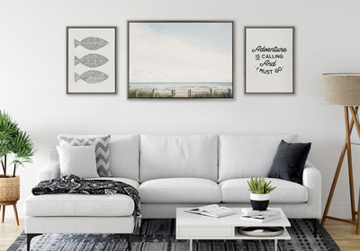 Sylvie Pale Sky Framed Canvas by Emiko and Mark Franzen of F2Images