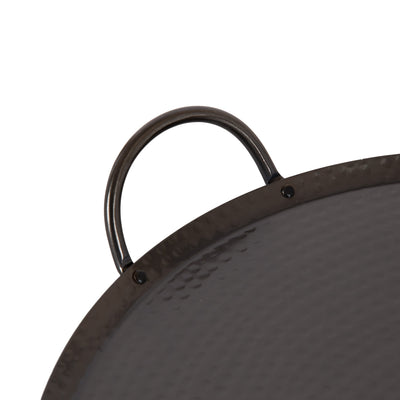 Sanzo Hammered Round Metal Tray