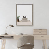 Sylvie I’m Cherise the Creative Cat Framed Canvas by kateandlaurel - product image 8 for Resin Society