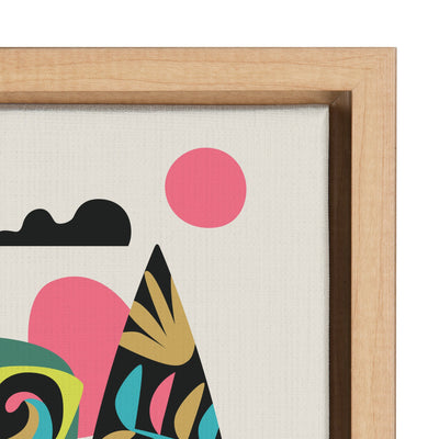 Sylvie Mid Century Modern Surf Koala Framed Canvas by kateandlaurel - product image 3 for Resin Society