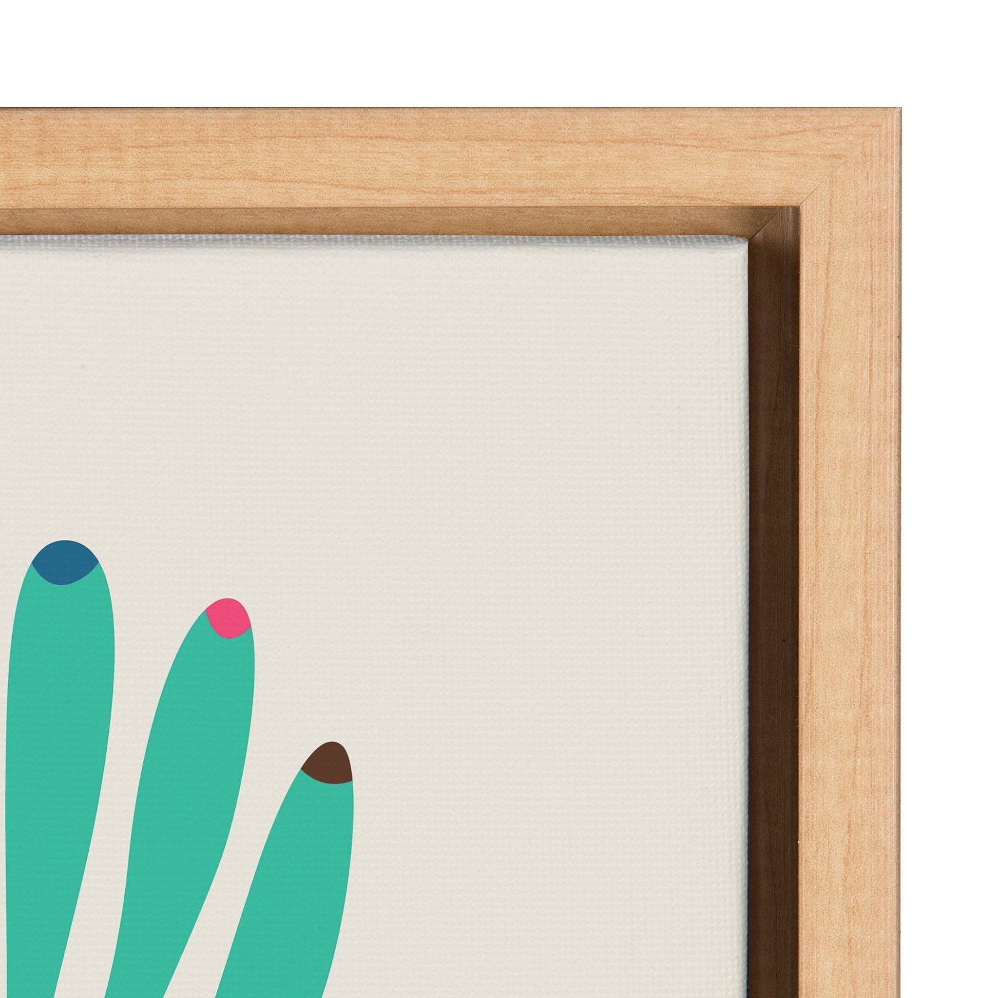 Sylvie Giraffe Love Framed Canvas by kateandlaurel - product image 3 for Resin Society