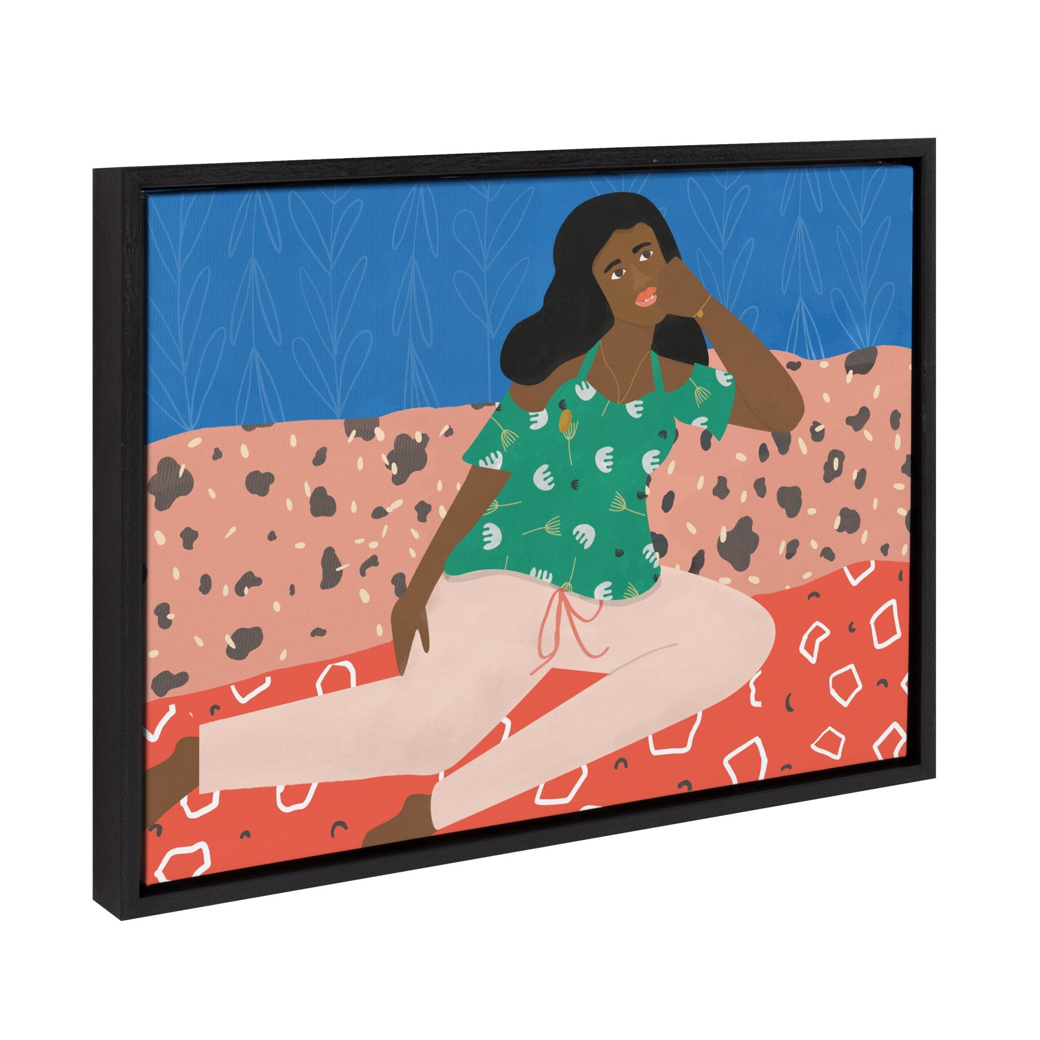 Sylvie At Home Framed Canvas by kateandlaurel - product image 2 for Resin Society