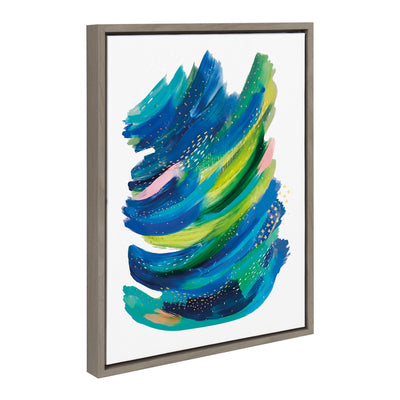 Sylvie Bright Abstract 2 Framed Canvas by kateandlaurel - product image 15 for Resin Society