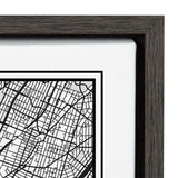 Sylvie Manhattan Modern Map Framed Canvas by kateandlaurel - product image 3 for Resin Society