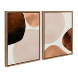 Sylvie Shapes I and II Framed Canvas Set by kateandlaurel - product image 2 for Resin Society