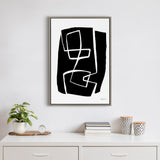 Sylvie Modern Meeting Forms Framed Canvas by kateandlaurel - product image 4 for Resin Society
