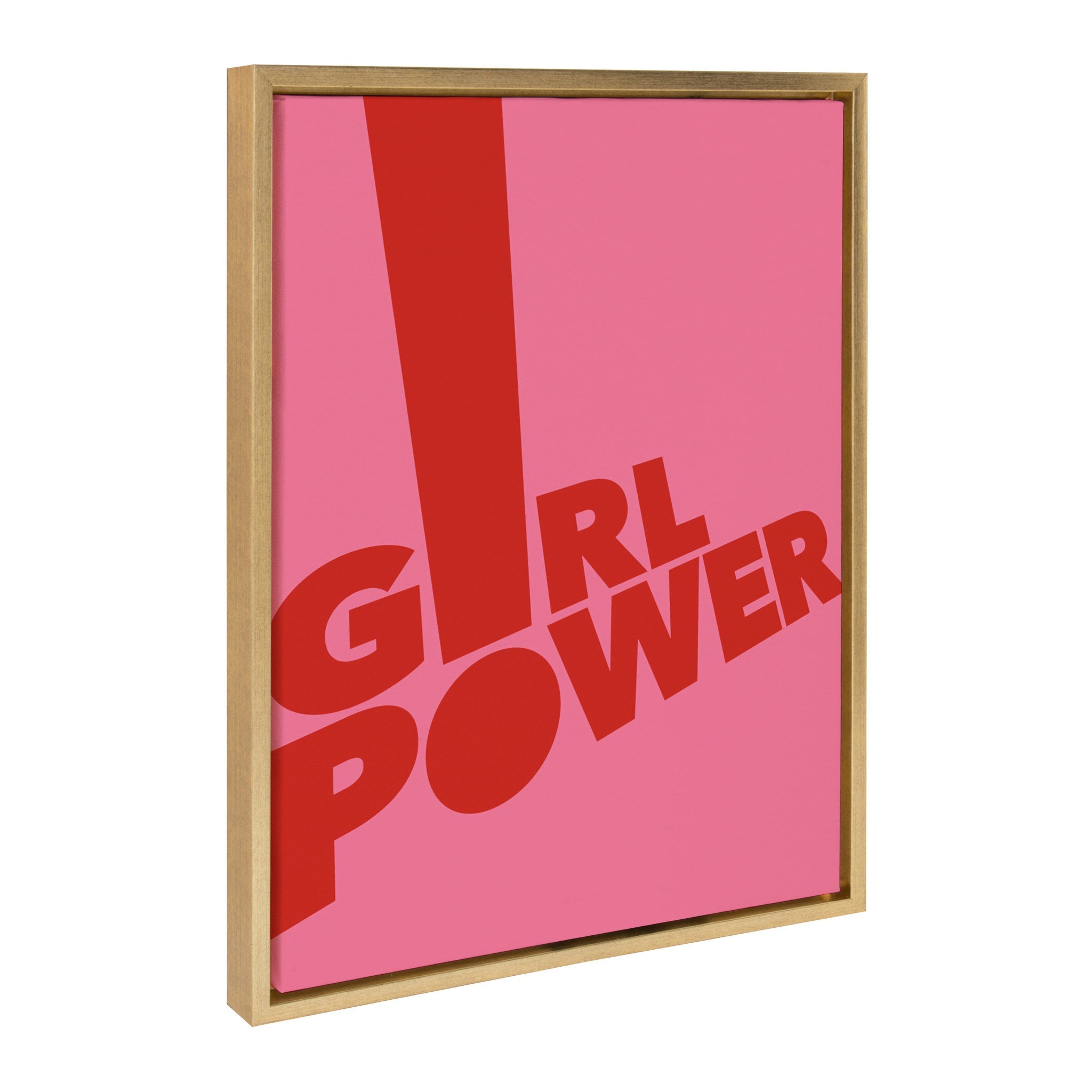 Sylvie Pink Girl Power Framed Canvas By Rocket Jack by kateandlaurel - product image 2 for Resin Society
