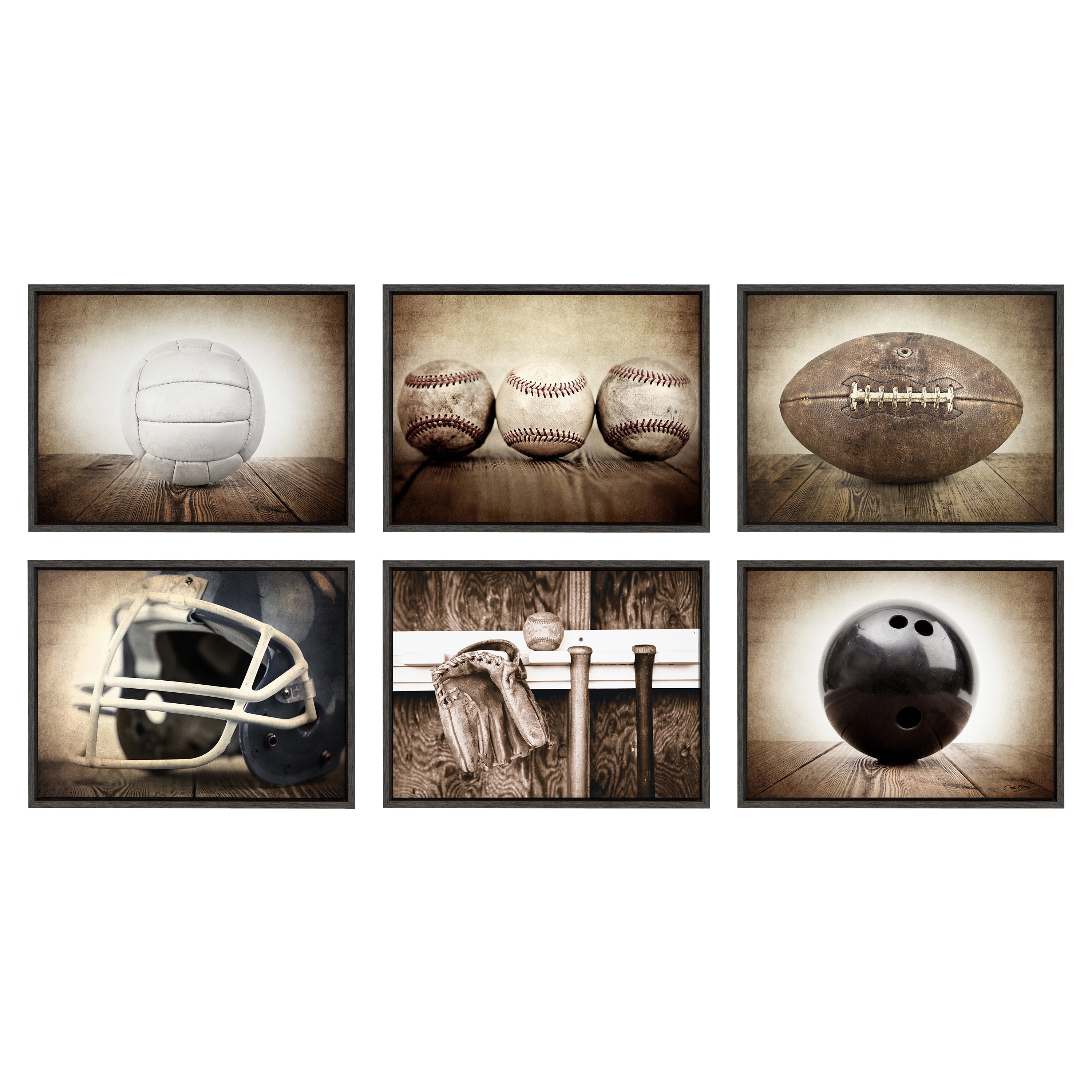 Sylvie Vintage Football Framed Canvas By Shawn St.
Peter