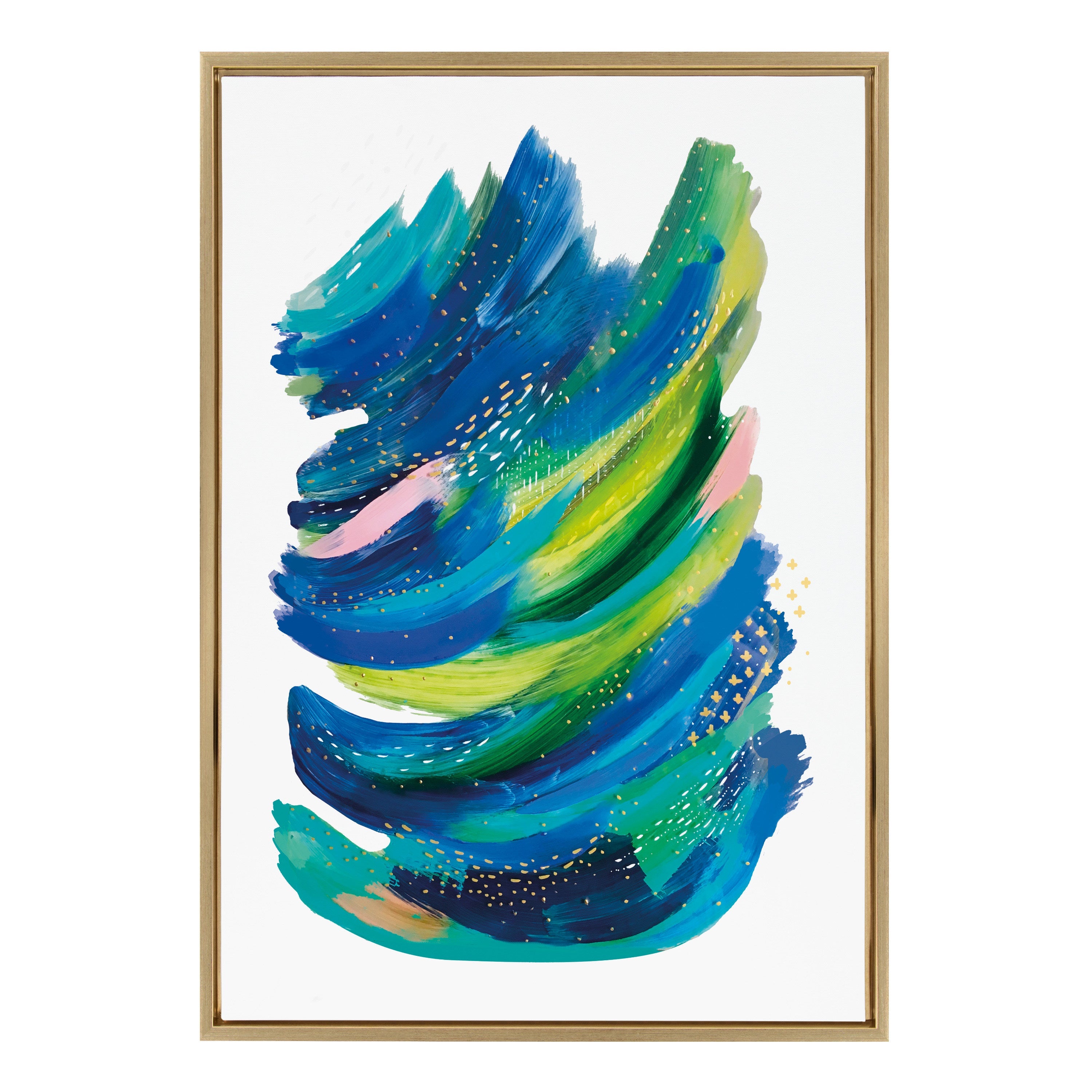 Sylvie Bright Abstract 2 Framed Canvas by kateandlaurel - product image 7 for Resin Society
