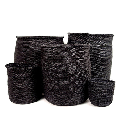 Rich Black Iringa Baskets by Mbare Ltd - main product image for Resin Society