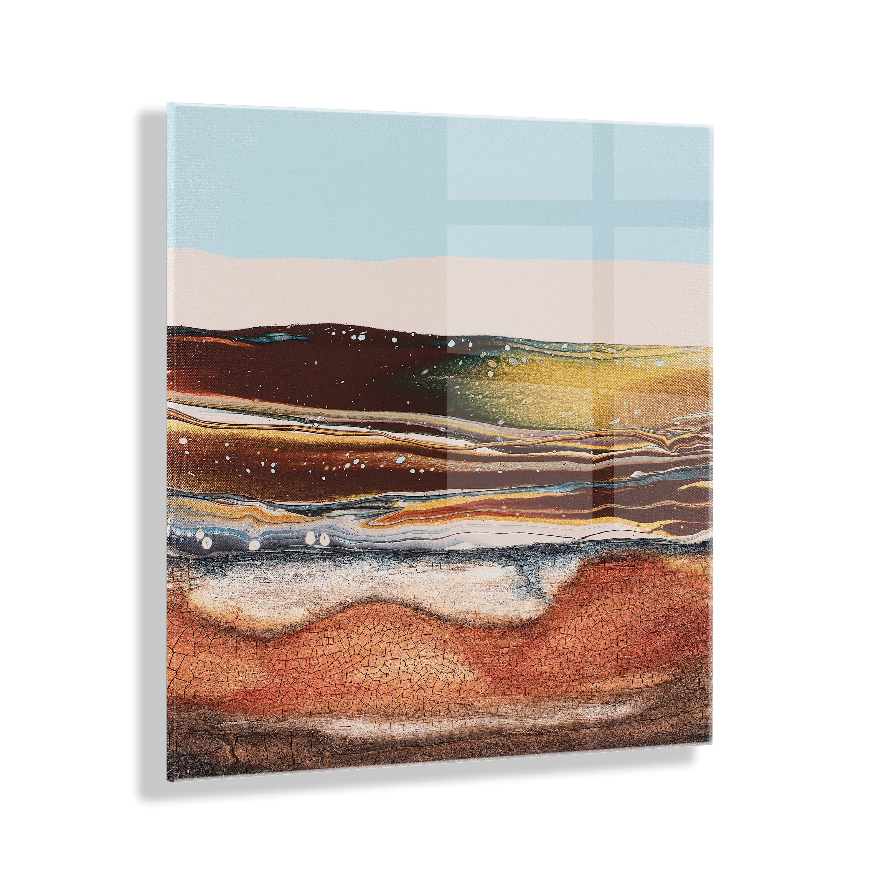 Sonoran Desert Floating Acrylic Art by Xizhou Xie