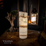 Ice Onyx Lamp Table Lamp #5 showing translucent glowing onyx crystal form on a tabletop