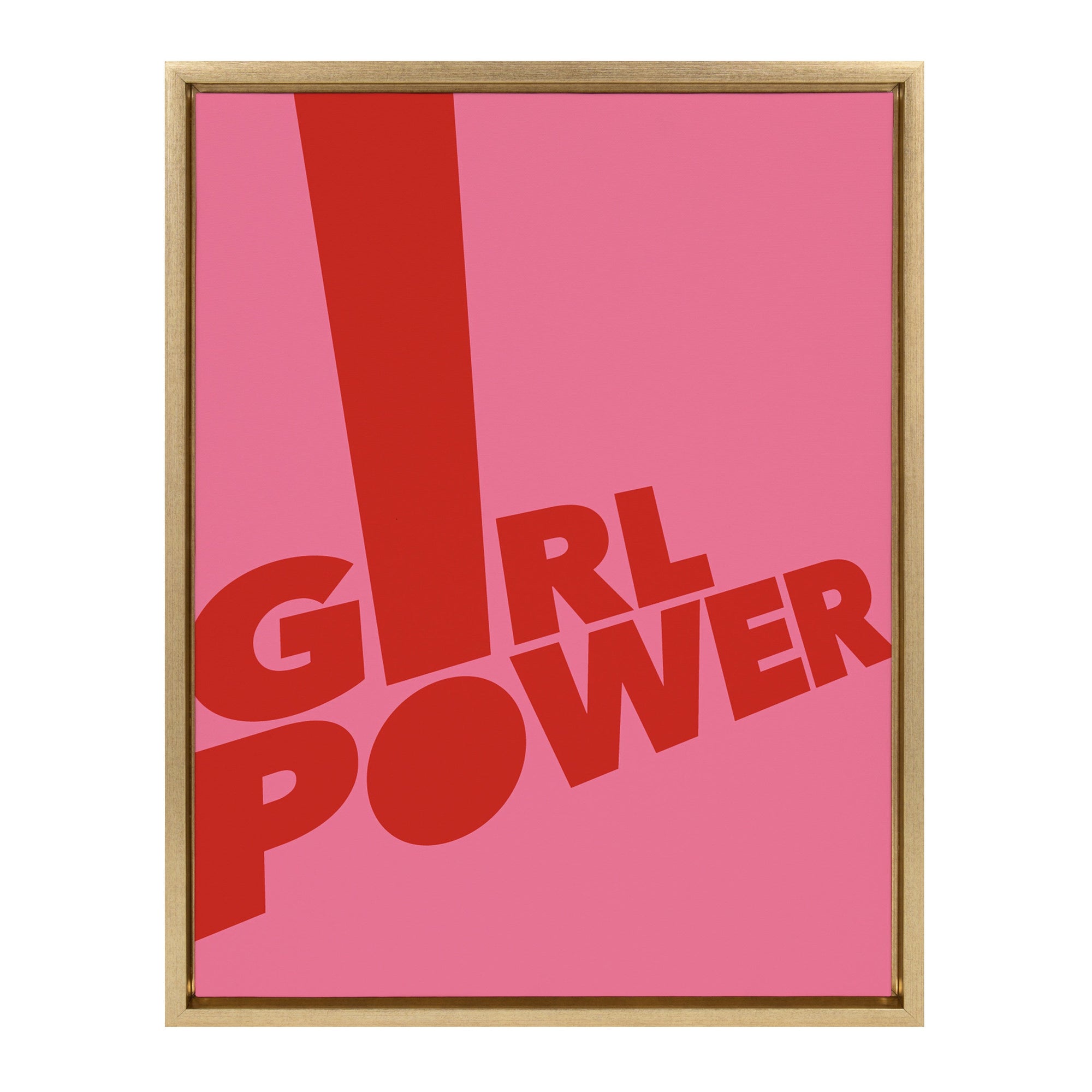 Sylvie Pink Girl Power Framed Canvas By Rocket Jack by kateandlaurel - product image 9 for Resin Society