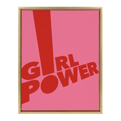 Sylvie Pink Girl Power Framed Canvas By Rocket Jack by kateandlaurel - product image 9 for Resin Society