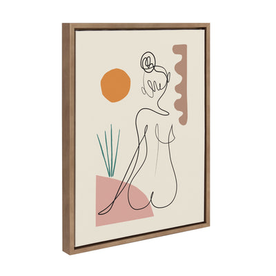 Sylvie Sunset Framed Canvas by kateandlaurel - product image 2 for Resin Society