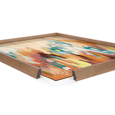 Blake Brushstroke 133 Framed Printed Glass by kateandlaurel - product image 3 for Resin Society