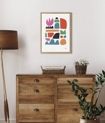 Sylvie Spring Framed Canvas by kateandlaurel - product image 4 for Resin Society