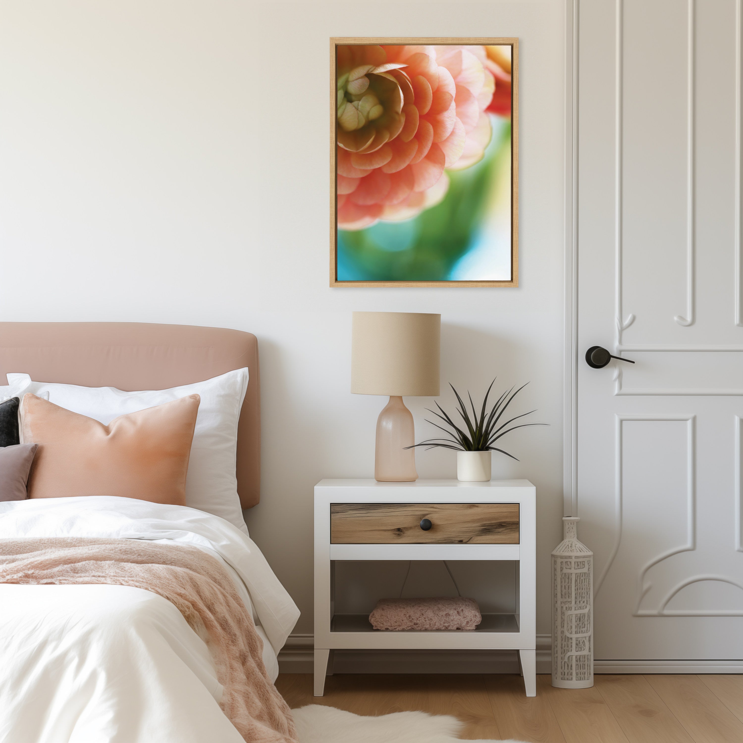 Sylvie Light Side Framed Canvas by Alicia Bock