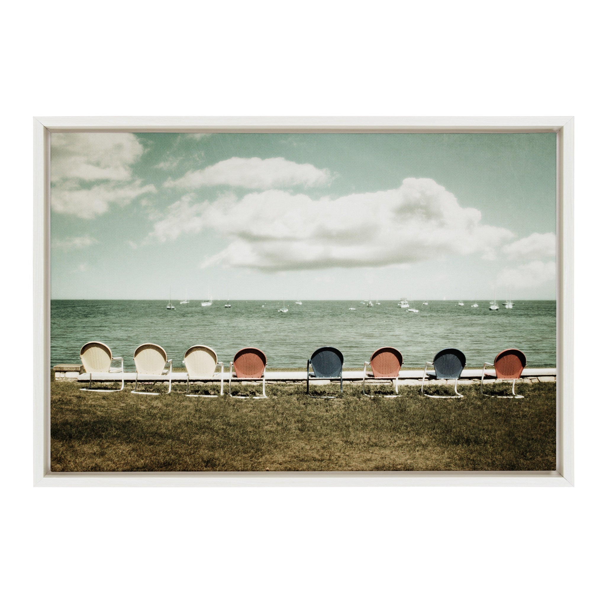 Sylvie Door County Framed Canvas by kateandlaurel - main product image for Resin Society