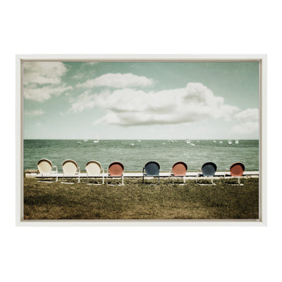 Sylvie Door County Framed Canvas by kateandlaurel - main product image for Resin Society