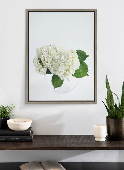 Sylvie Hydrangea Cluster Framed Canvas by kateandlaurel - product image 8 for Resin Society