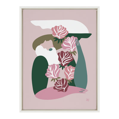 Sylvie Abstract Figure 4 Framed Canvas by kateandlaurel - product image 2 for Resin Society