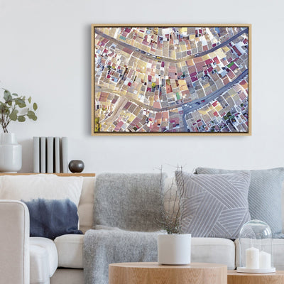 Sylvie Spain 4 Framed Canvas by Rachel Bolgov by kateandlaurel - product image 7 for Resin Society