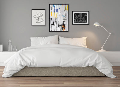 Sylvie NC Street Art 2, Inner Battle, and Abstract Sunset Framed Canvas by kateandlaurel - product image 5 for Resin Society