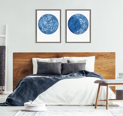 Sylvie Waxing Flower Moon Framed Canvas by Ingrid Sanchez of by kateandlaurel - product image 7 for Resin Society