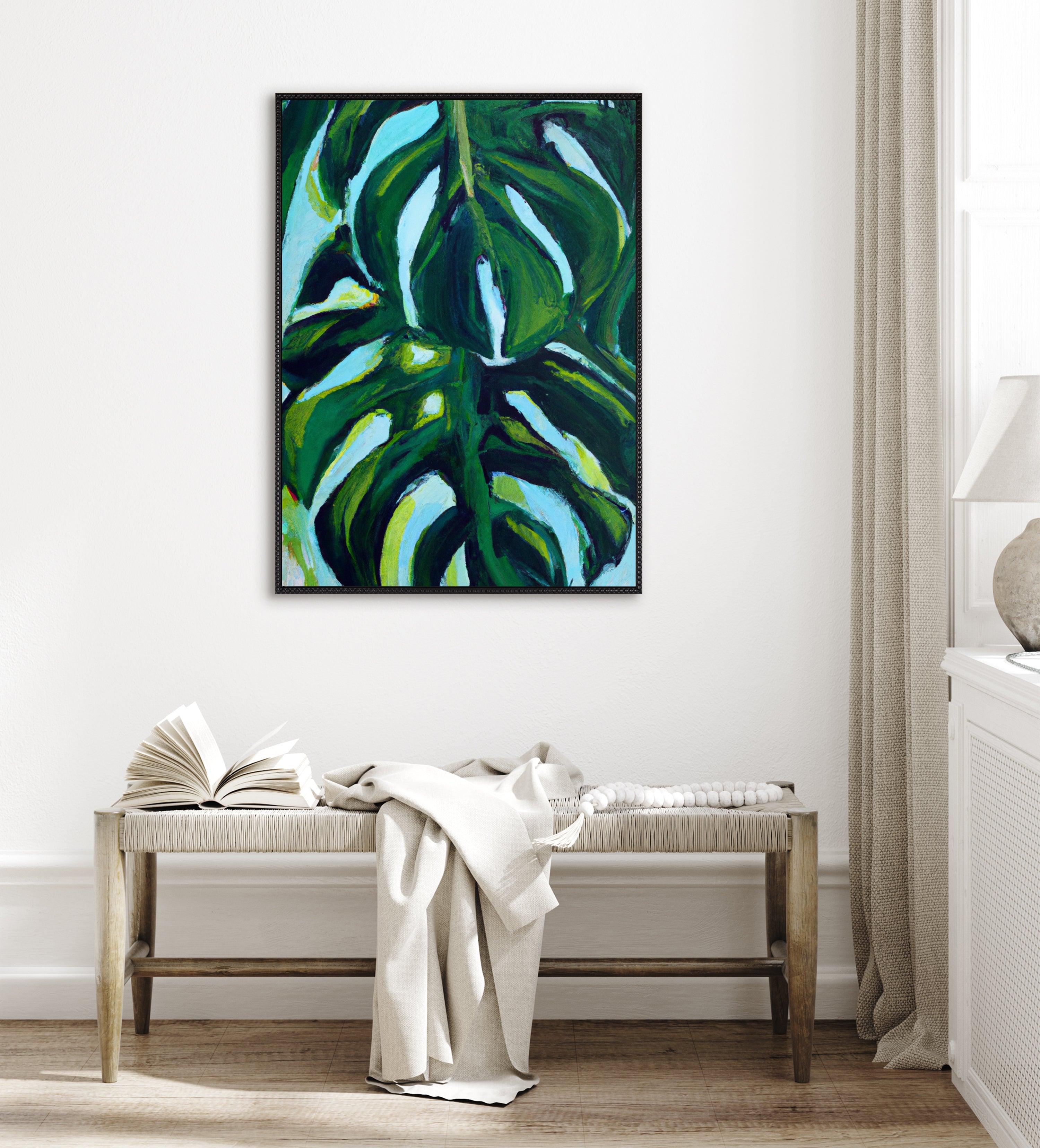 Sylvie Blank Framed Canvas 31x41