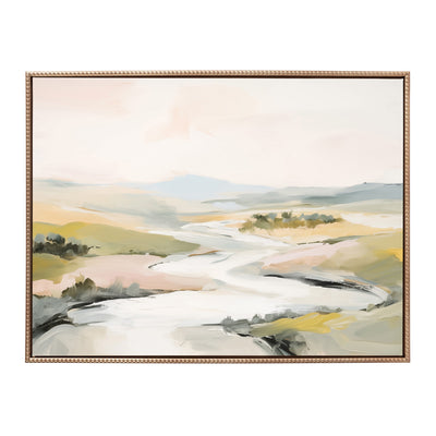 Sylvie Beaded Tranquil Landscape II Framed Canvas by Amy Lighthall