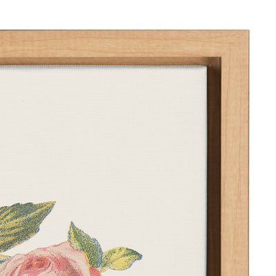 Sylvie Vintage Flowers Be Kind Framed Canvas by The Creative Bunch by kateandlaurel - product image 3 for Resin Society