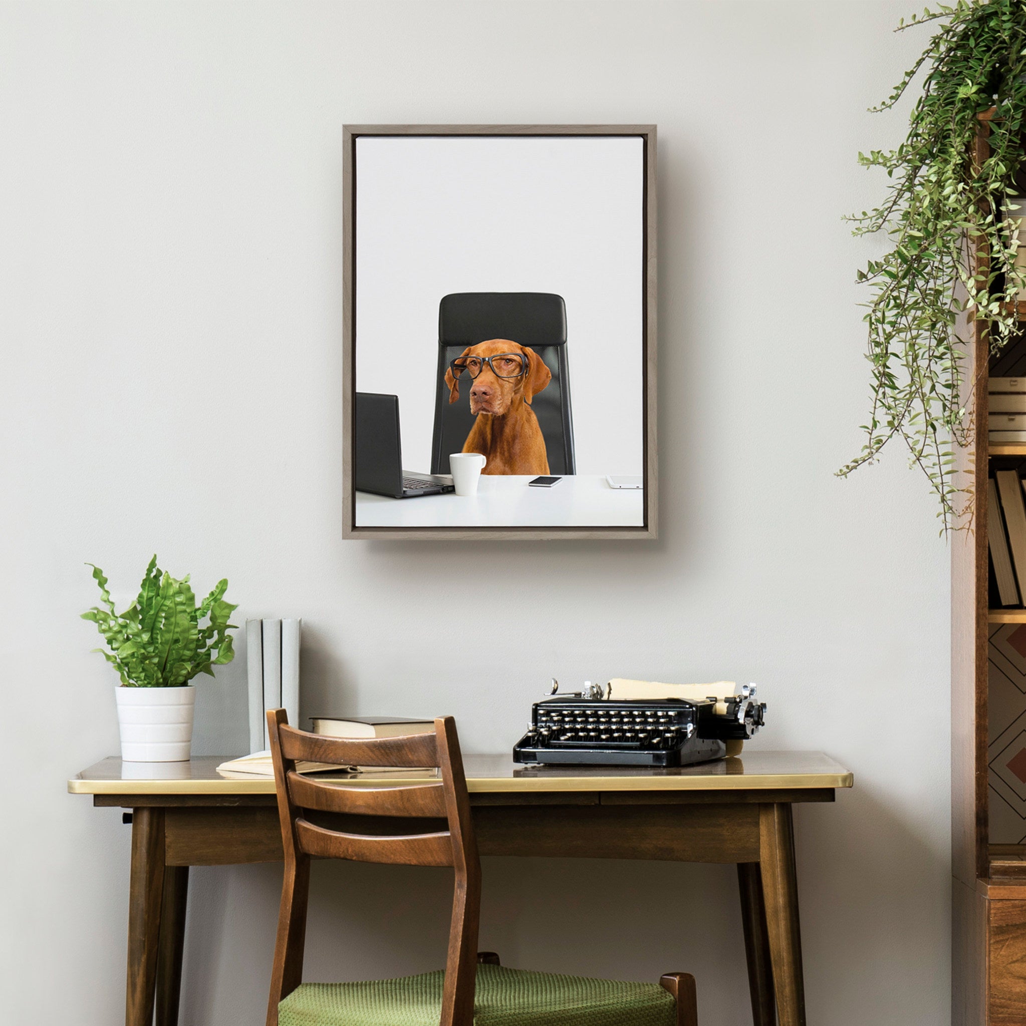Sylvie I’m Diane. VP of Engineering Framed Canvas by kateandlaurel - product image 8 for Resin Society