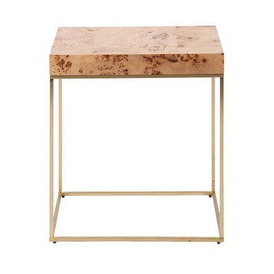 Karlsen Wood and Metal Slim Side Table