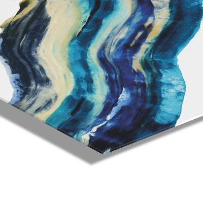 Wavy Lines Floating Acrylic Art by kateandlaurel - product image 3 for Resin Society