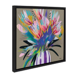Sylvie Bright Flowers Framed Canvas showing vivid floral painting in a modern lightweight frame