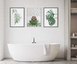 Sylvie Big Bear In Eclectic Green Bath Framed Canvas by kateandlaurel - product image 11 for Resin Society