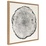 Sylvie Tree Rings Linen Framed Canvas by kateandlaurel - product image 12 for Resin Society