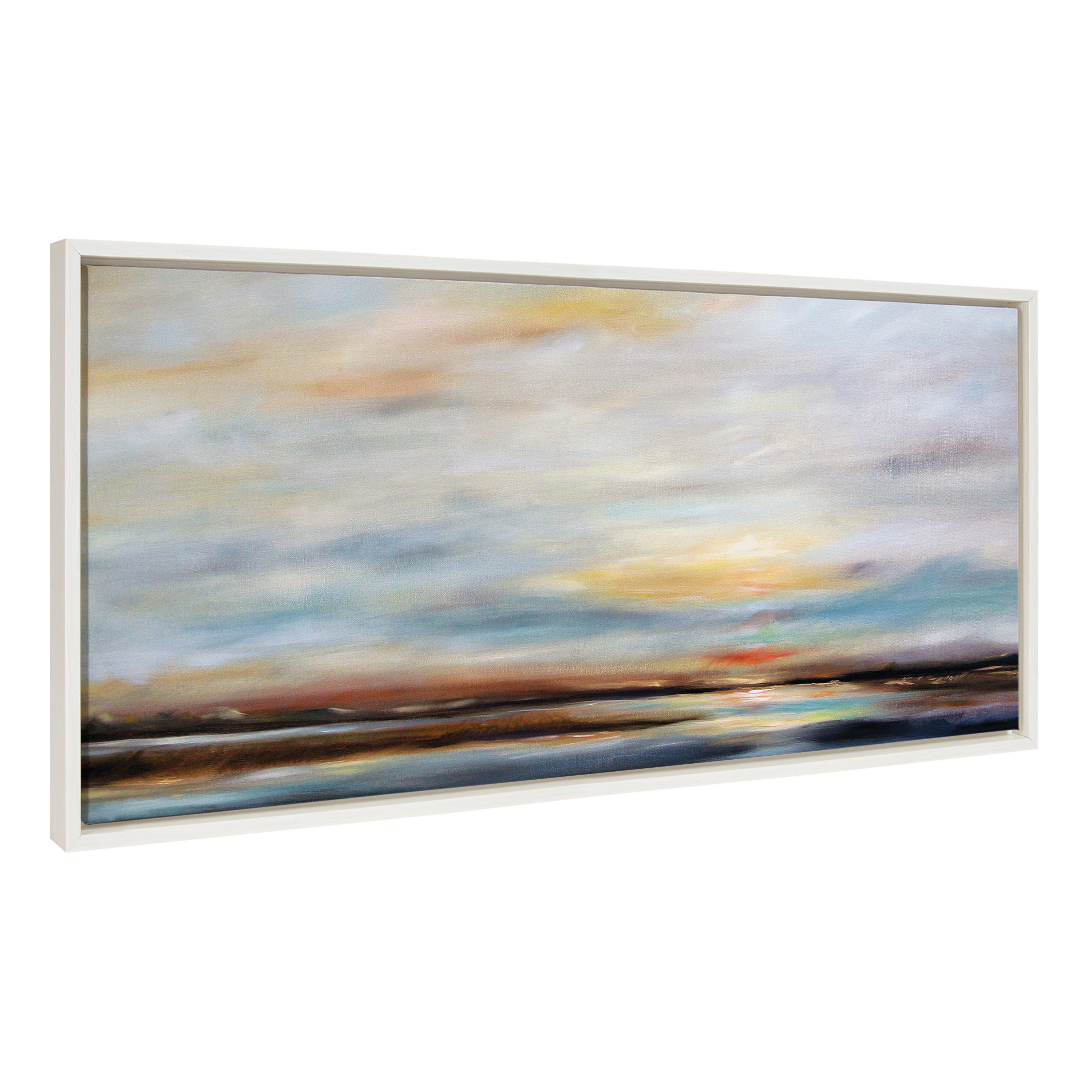 Sylvie Carolina Sunset Framed Canvas by kateandlaurel - product image 7 for Resin Society