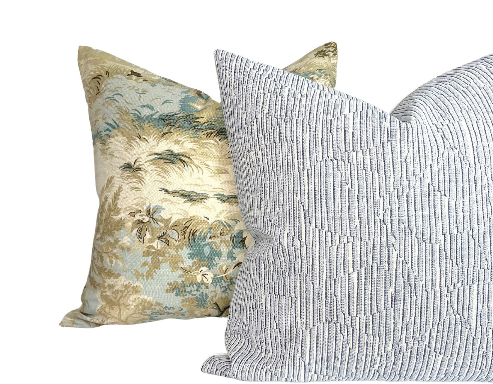 Lincoln Toile Pillow Cover in Light Blue, Thibaut Pillows