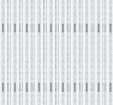 Light gray textile with vertical charcoal gray stripes featuring varied dotted and dashed patterns creating a subtle, textured linear design.