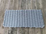 Handmade solid color rope door mat in various colors and sizes